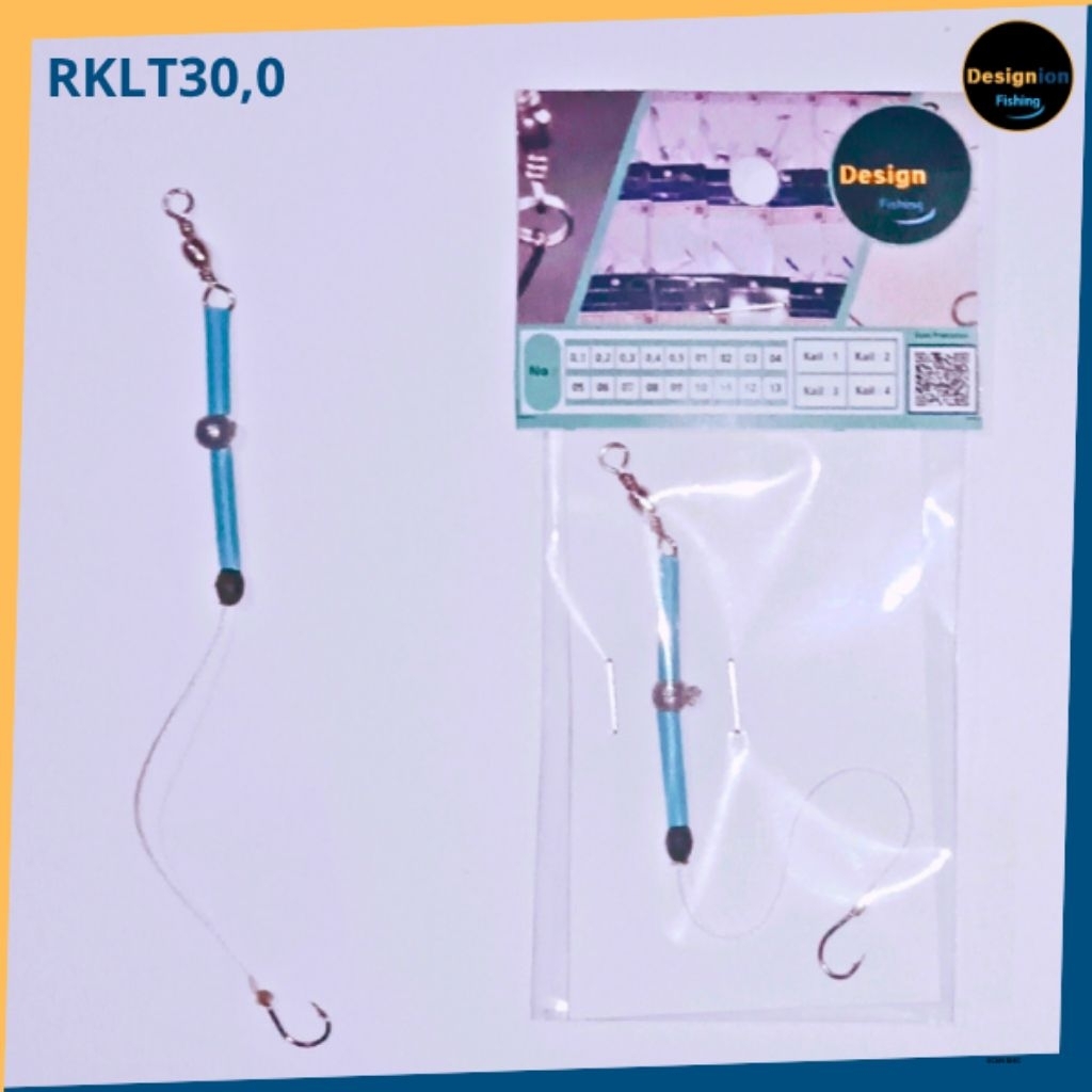 DESIGNION Rangkaian Ikan Kail Kecil Tipe (RKLT30,0 ) No:0,1/0,2/0,3/0,4/0,5/1/2/3/4/5 Umpan Pancing