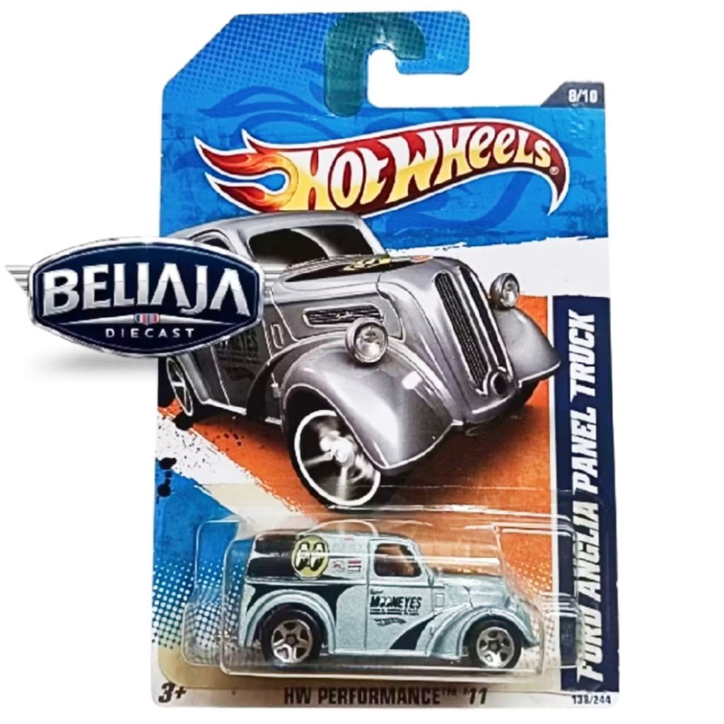 HOT WHEELS ANGLIA PANEL TRUCK GREY MOONEYES