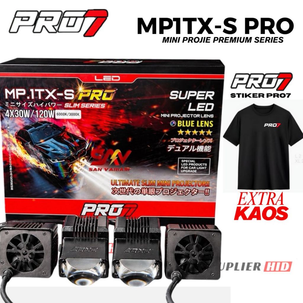 [EXTRA BONUS KAOS] LAMPU MINI PROJIE SLIM SERIES PRO7 MP1TX-S PRO MP1TXS PRO SLIM SERIES ULTIMATE MP
