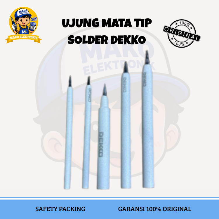 UJUNG MATA TIP SOLDER DEKKO 40 / 60 / 100 /938N / DQ77N W WATT 100% ORIGINAL