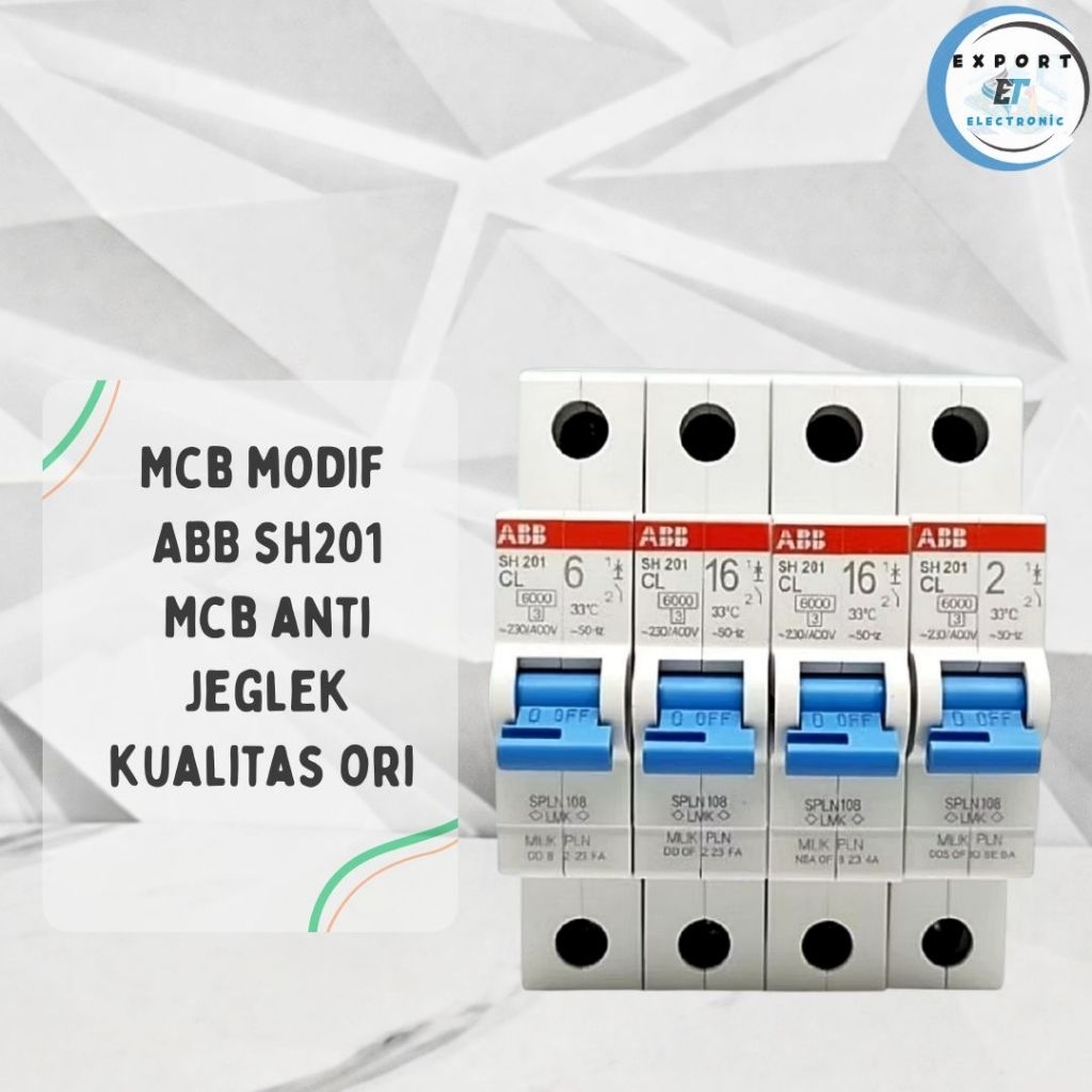 Mcb modif abb sh201 mcb modif anti jeglek mcb modif 1phase