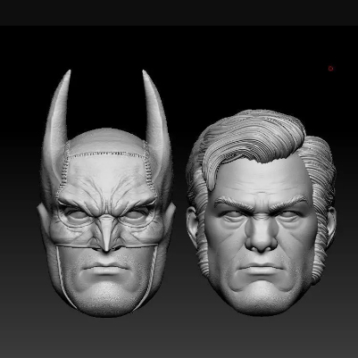 Headsculpt Head HS Bruce Wayne Batman Gotham by Gaslight untuk Kitbash Action Figure shf figma Marve