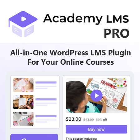 Academy LMS Pro WordPress Plugin
