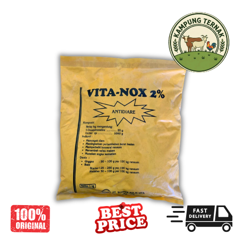 Vitanox 1 kg - Premix Pemacu Pertumbuhan & Penambah Berat Badan Hewan