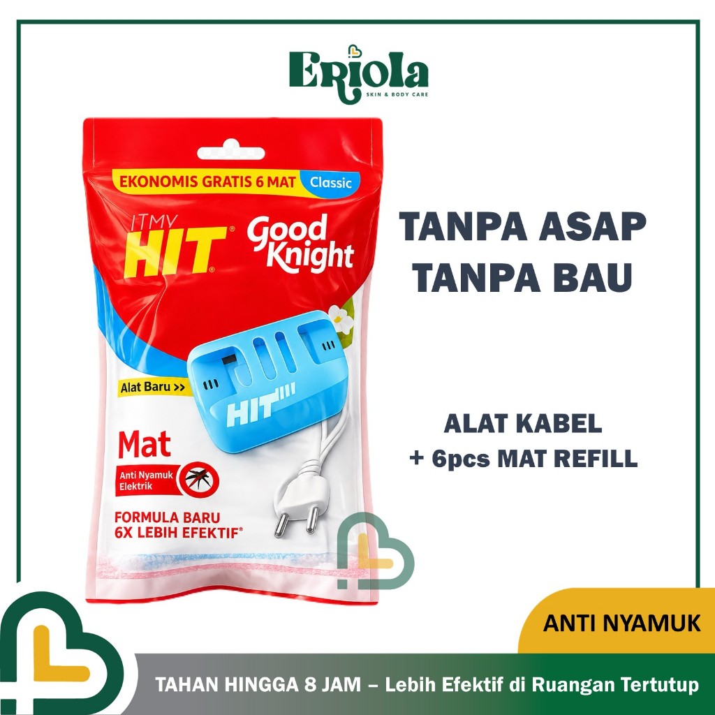 Anti Nyamuk HIT MAT Elektrik Mouse kabel Alat dan Refill Isi Ulang