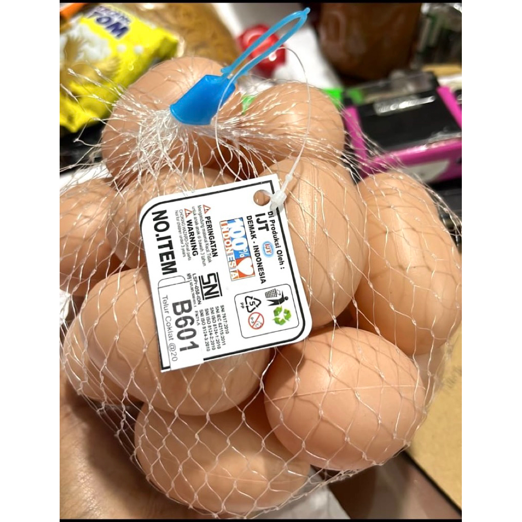 Mainan Anak Prank Telor Ayam Jaring Isi 20Pc