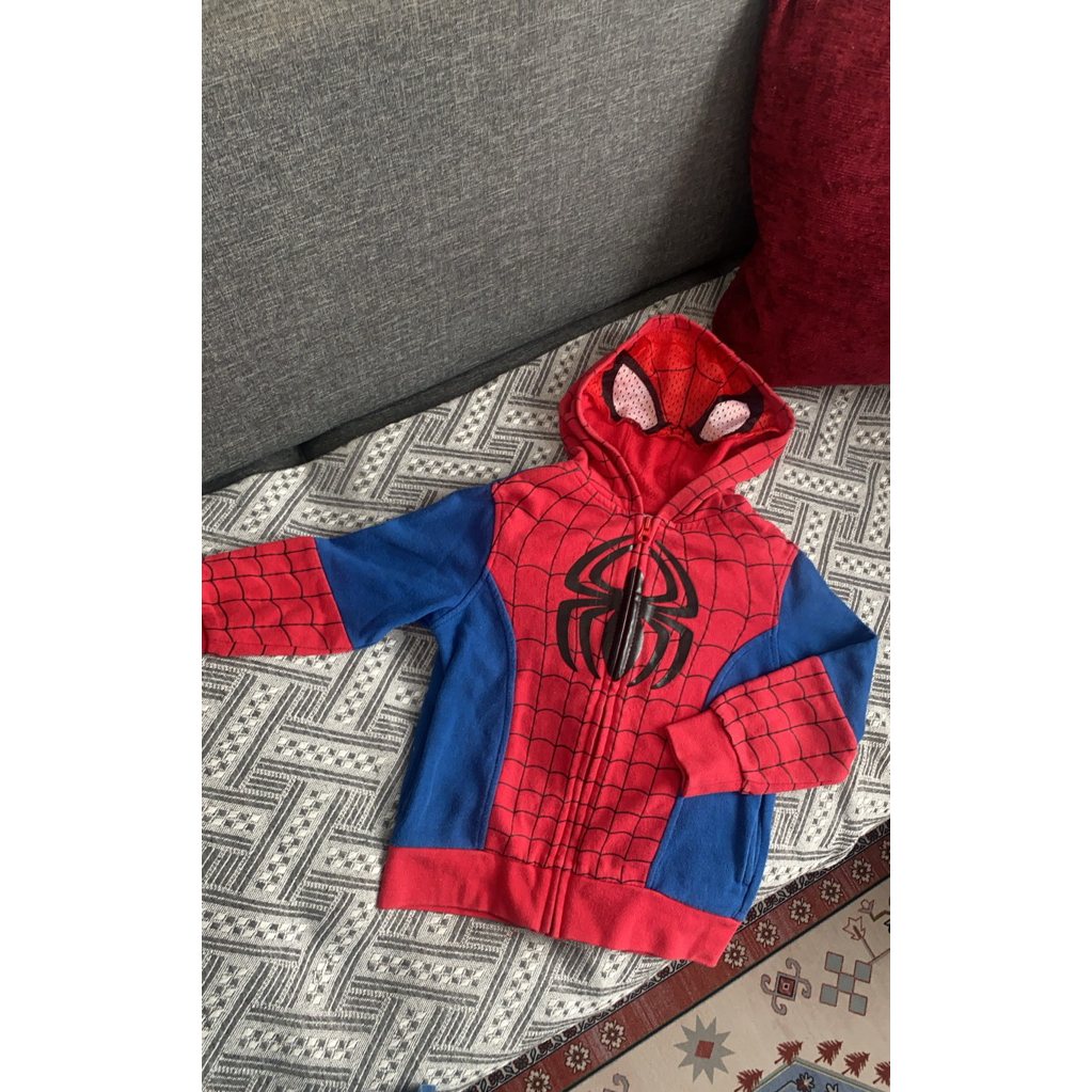 preloved hoodie anak lakilaki spiderman by marvel size 3-4t