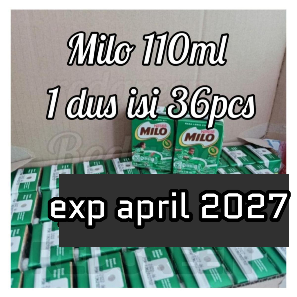 Susu Milo 1 dus 110 ml isi 36 kotak active go 1 karton isi 36pcs 110ml