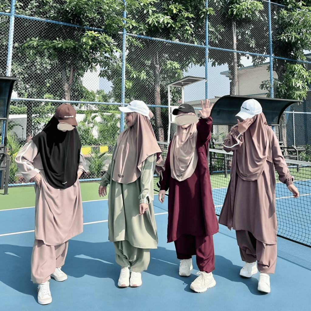 ROKUROKU.ID Setelan Olahraga Muslimah Millie Sport Set All Size