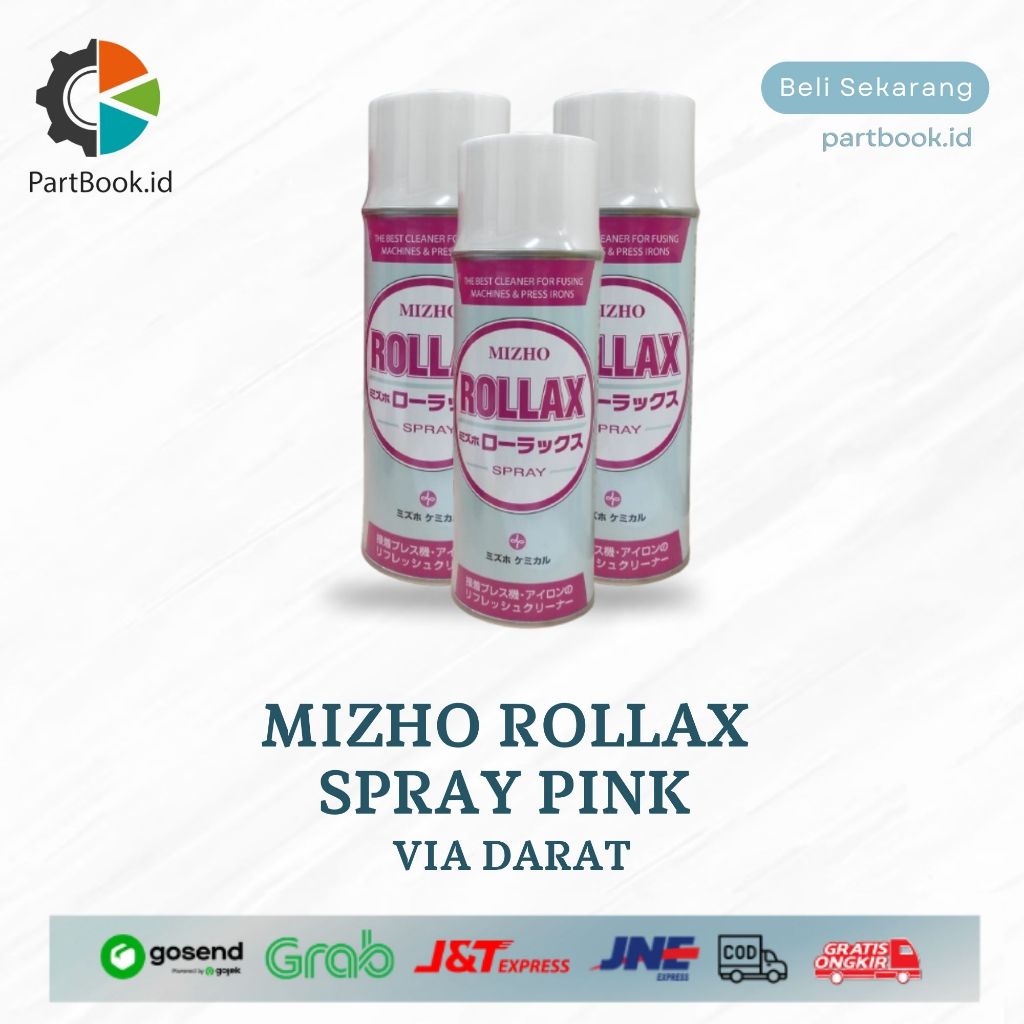 PARTBOOK.ID Mizho Rollax Spray Pink 420ML Pengiriman Via Darat