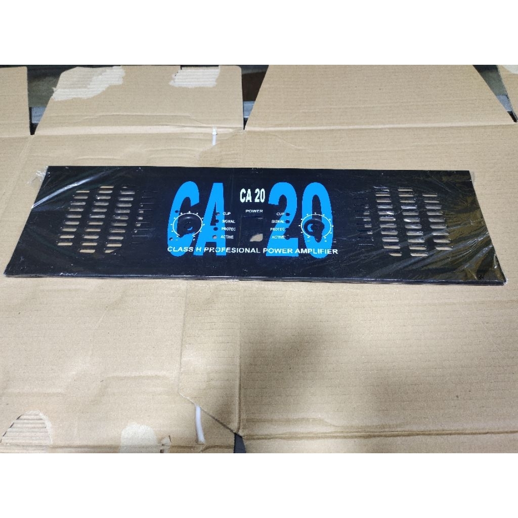 Plat panel amplifier CA 20 panel depan belakang power CA 20 plat e tebal