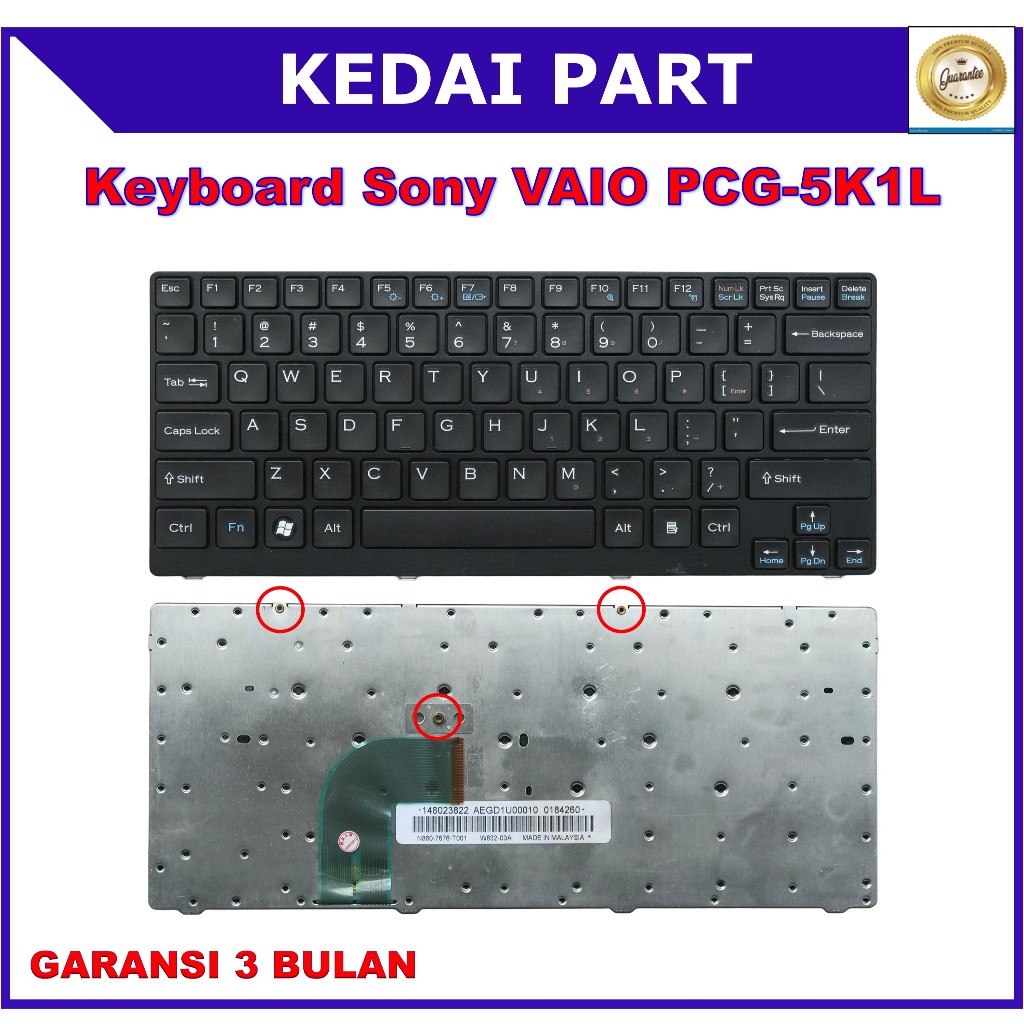 Keyboard Sony Vaio PCG 5K1L 5JEP 5K7P 5KFP 5L3L 5G3L 5G1L