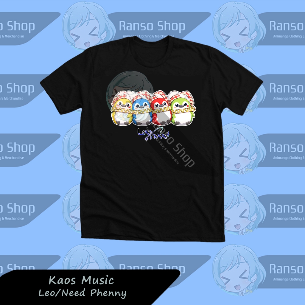T-shirt Leo/Need - Phenny Penguin Game Proseka Project Sekai / Kaos Proseka Pinguin Phennys - Leo Ne