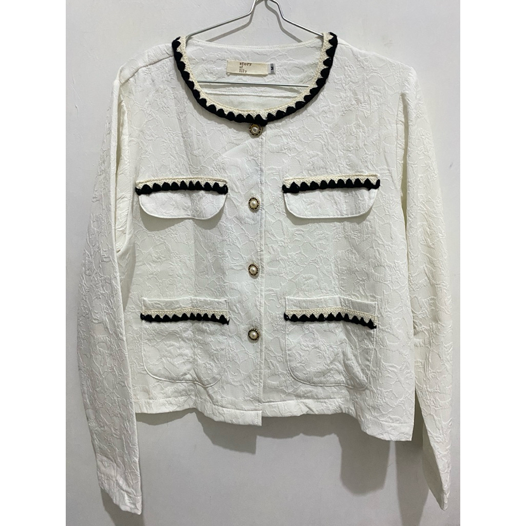 (pl) blazer white by story of lily