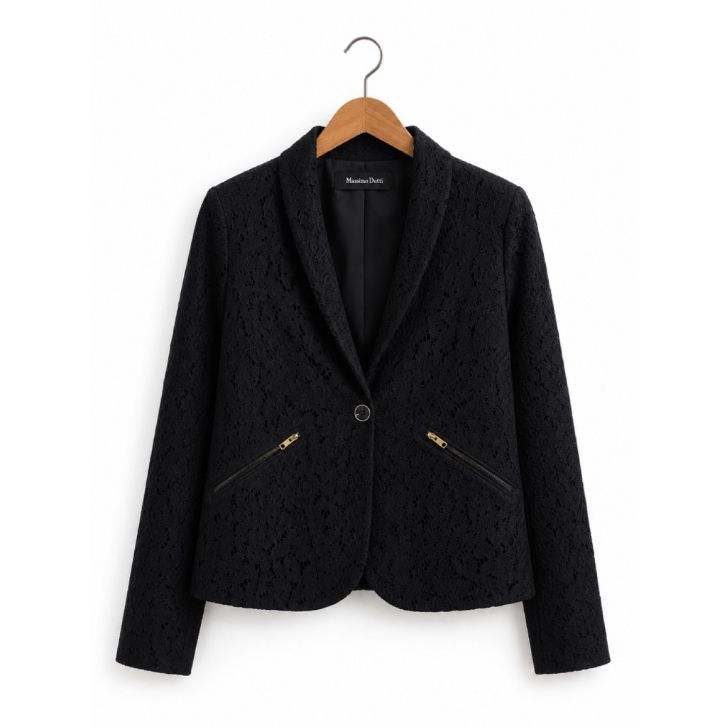 (XS) Blazer Lace Massimo Dutti New