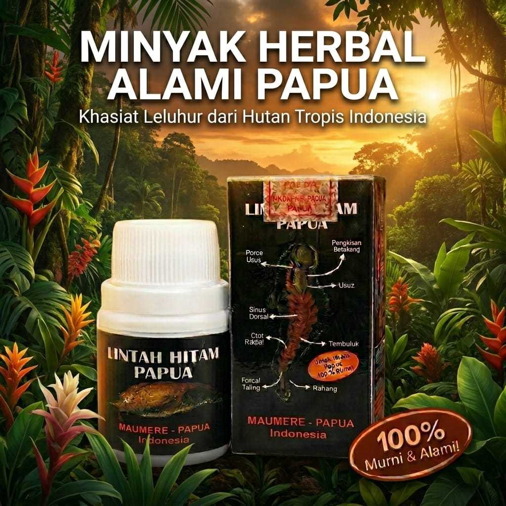 Minyak Lintah Hitam Asli Papua Original