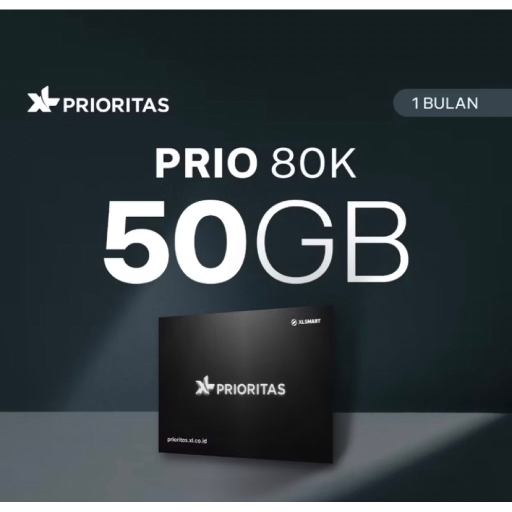 KARTU PERDANA XL PRIORITAS - 80K 50GB/BULAN