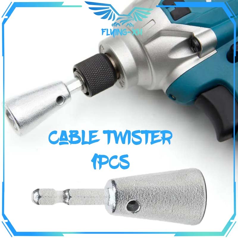 Wire Twisting Tool Alat Pemutar Kawat Kabel Konektor Mata Bor Wire Twisting Alat Plintir Kabel Alat 