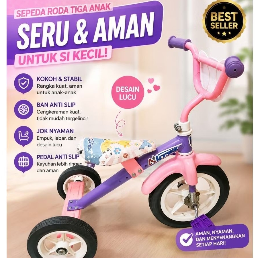 Sepeda Anak Tiga Roda Second