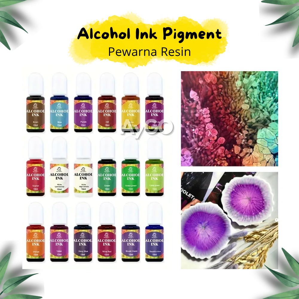 Alcohol Ink Pigment Resin / Pewarna Resin Epoxy / UV Resin