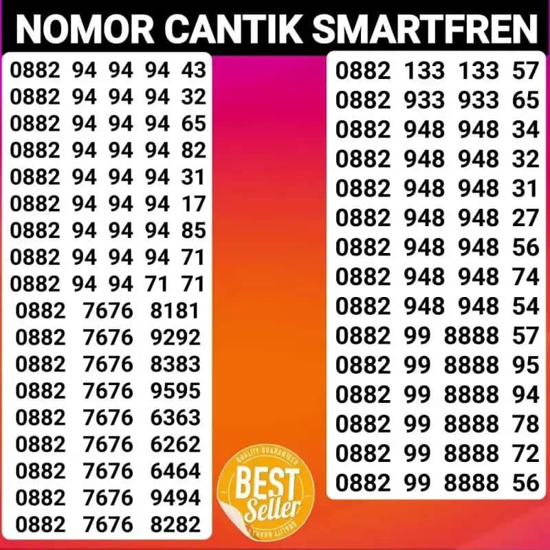 NOMOR CANTIK SMARTFREN BISA REQUEST/ NOMOR CANTIK LANGKA