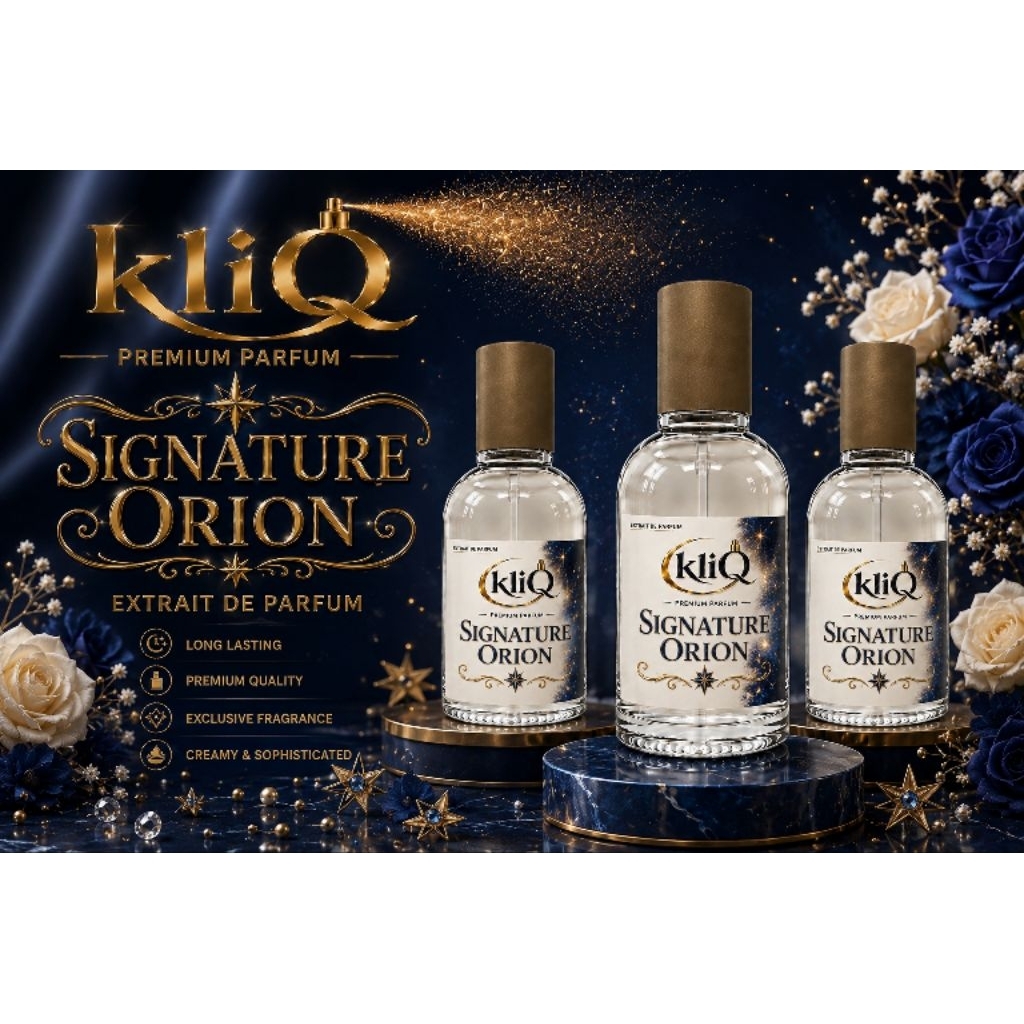Parfum KliQ Signature Orion Parfum Premium Aroma Mewah untuk Pria Aktif