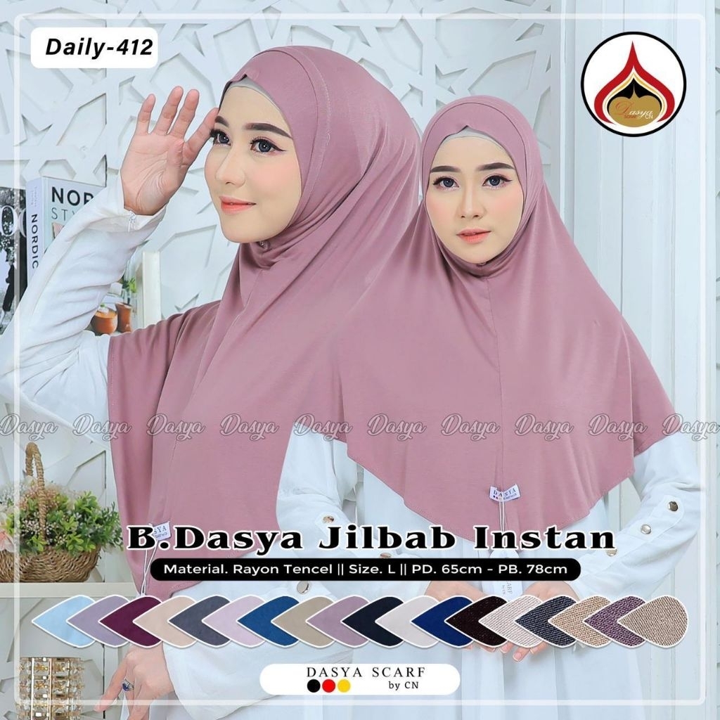 Hijab Instan - Bergo instan Kaos Rayon Tencel By Dasya