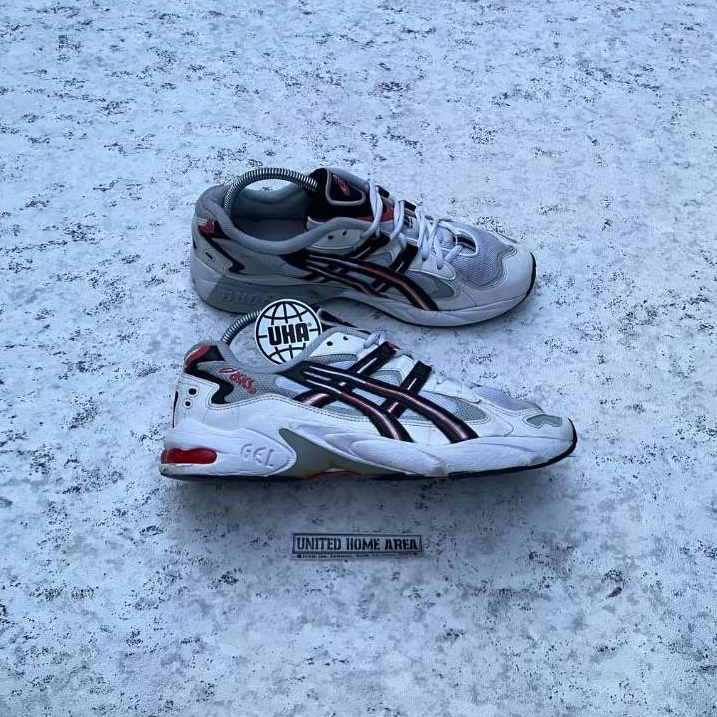 Sepatu AS*CS Gel Kayano 5 OG 'White Black Red' 1191A176-101 Second