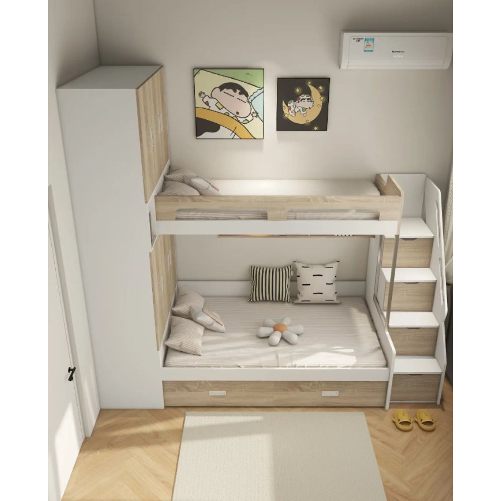 ranjang besi loft bed industrial minimalis