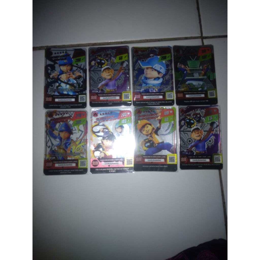 kartu boboiboy monsta galaxy card borongan holo season 2 dapat 8 pcs