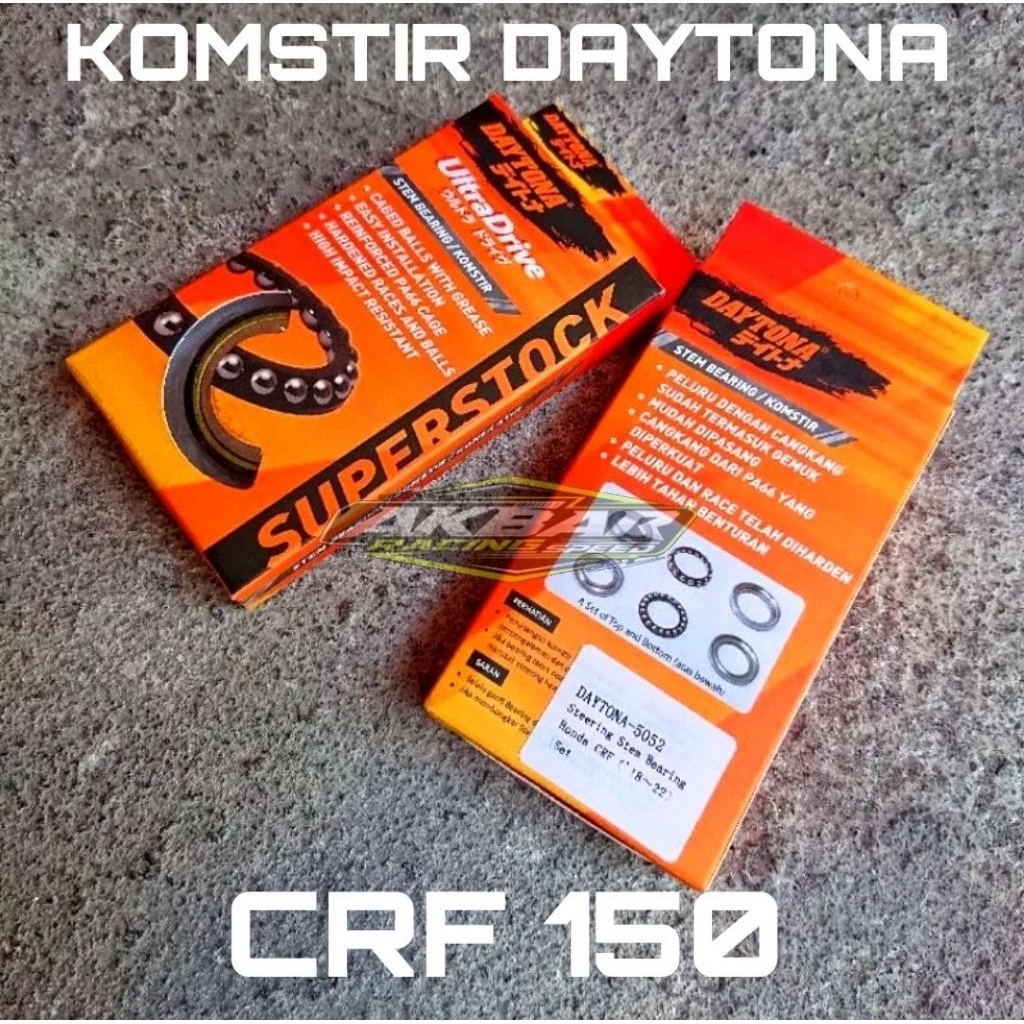 KOMSTIR DAYTONA 5052 CRF 150 SET  KOMSTIR BAMBU KONES STIR BAMBU BEARING BERING STANG STIR CRF 150 C