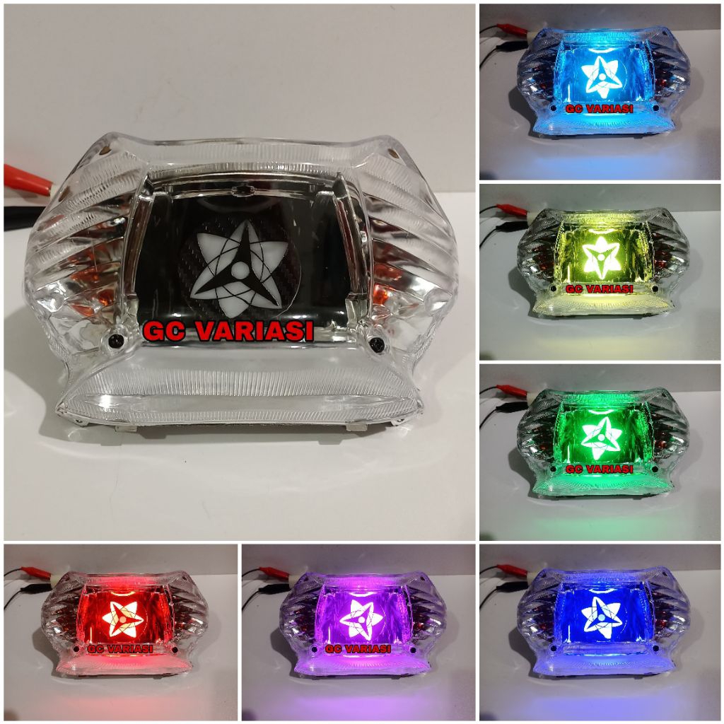 Stoplamp Mio Sporty Mio Smile Kostum Lampu Stop Sharingan RGB Lampu Stop Sharingan RGB Mio Sporty Mi