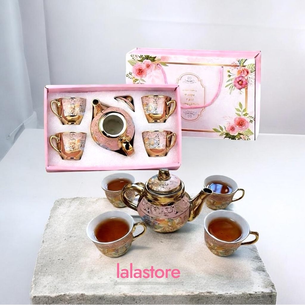 Set teko keramik, teko teh keramik , teapot teh ,teko set cangkir keramik