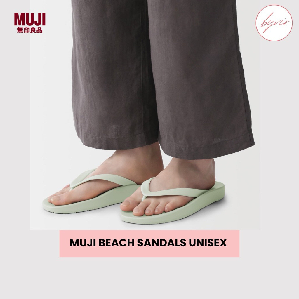 MUJI Beach Sandals Unisex Sandal Pantai Karet Japan Quality Jepang Original