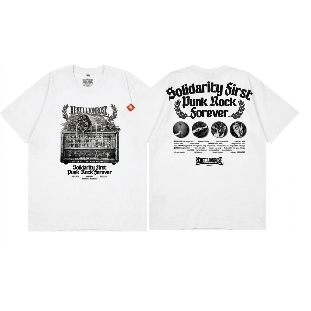 TS PUNK WT REBELIONROSE MERCH / CMRDS  / ORIGINAL / LOCAL BAND / KONVEKSI KAOS /  KEREN / BRAND