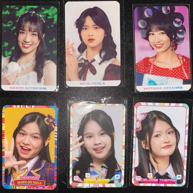 OFFICIAL PHOTOCARD JKT48 ADEL MUTHE NALA GRACIE ELIN GIA