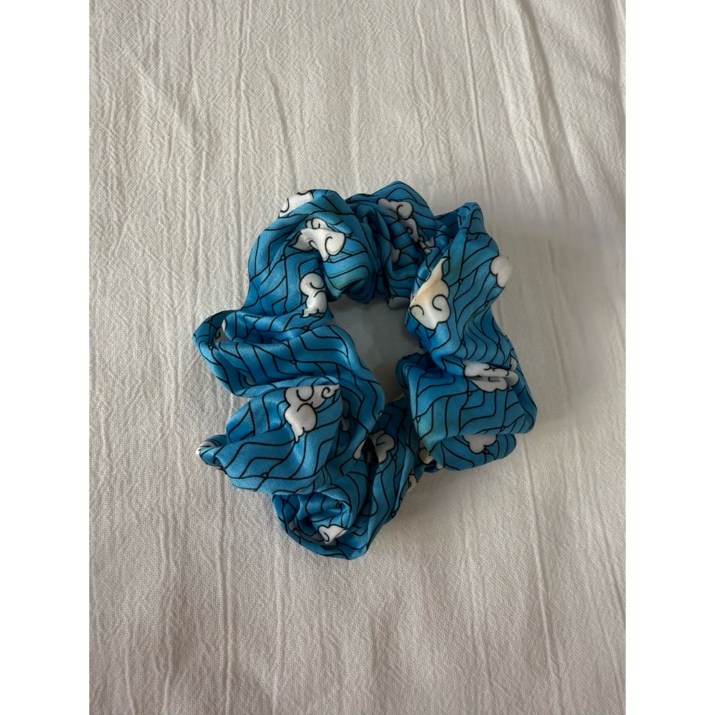{+ Freebies} Preloved Scrunchie Demon Slayer / Ikat Rambut Kimetsu No Yaiba / Ikat rambut Scrunchies