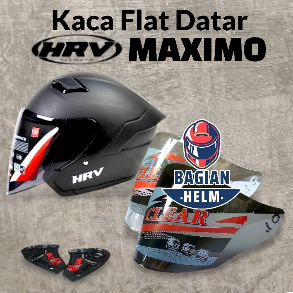 Kaca Helm HKM MAXIMO Visor Helm Hkm Maximo Bening Hitam