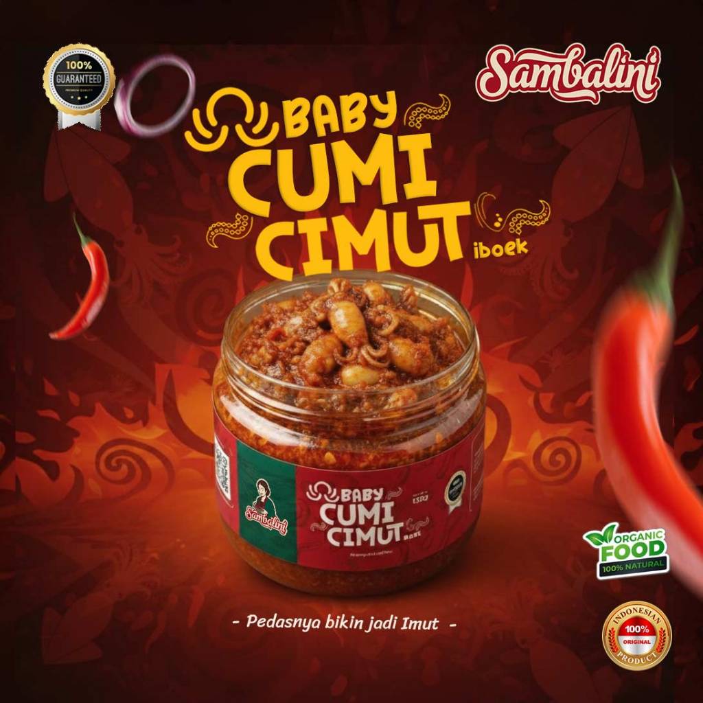 Sambalini Sambal Premium 130gr (Pet Can) — Baby Cumi Best Seller