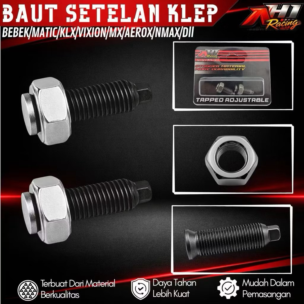 AH1 BAUT SETELAN KLEP MIO JUPITER VEGA GRAND SUPRA VIXION JUPITER MX KLX MX KING UNIVERSAL - BAUT PE