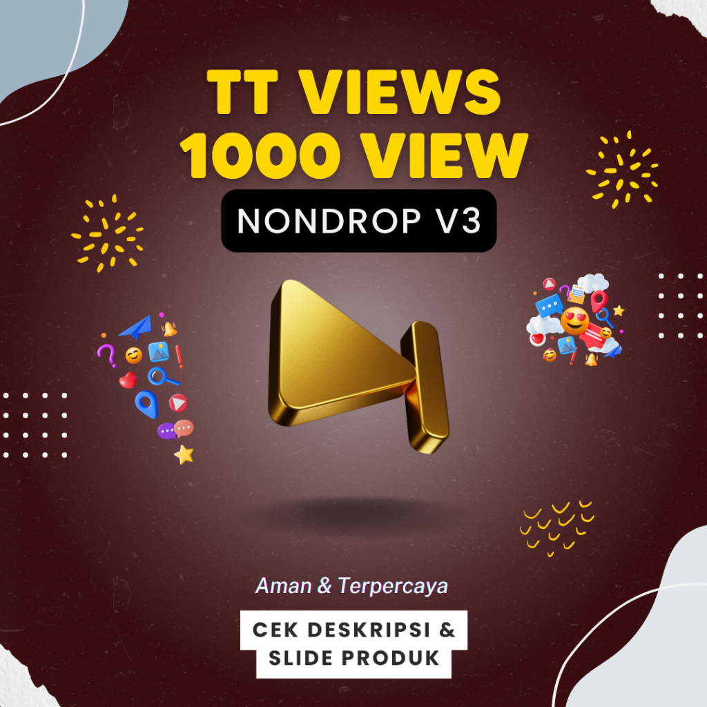 1000 TIKTOK View Video Non Drop
