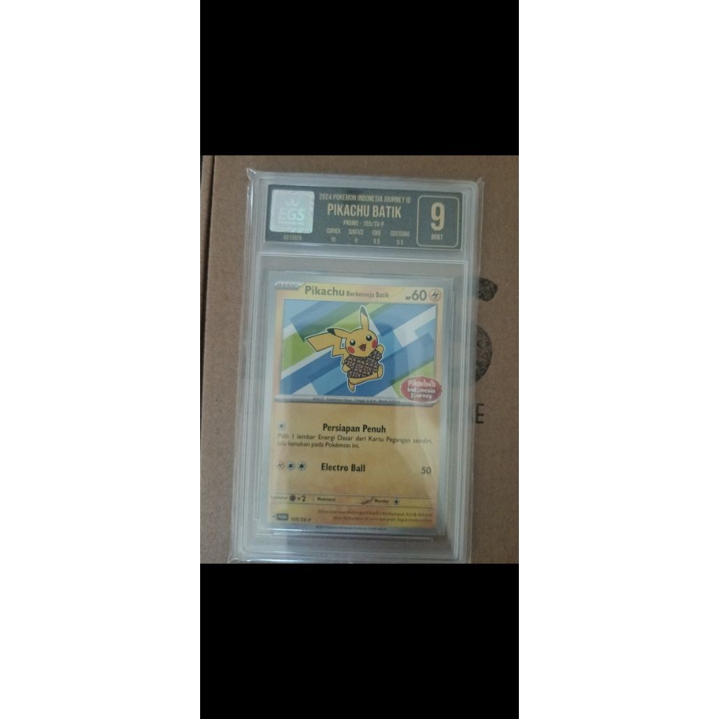 Kartu Pikachu batik (Grading EGS)