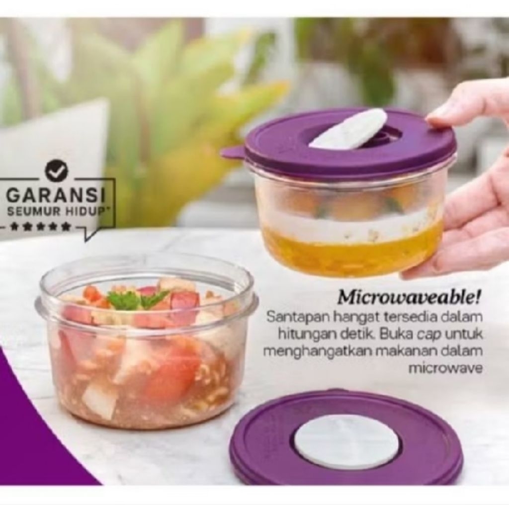 bowl soup crystal microwave 400ml Tupperware