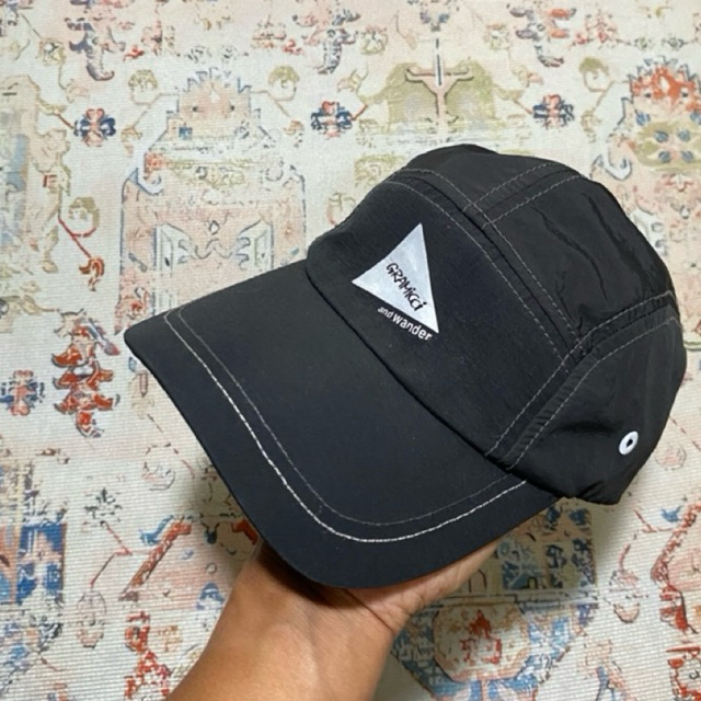 Gramicci x And Wander Patchwork Windcap in Black
