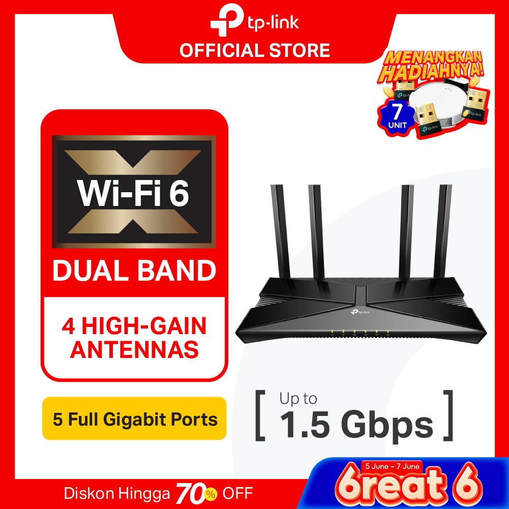 TP-Link Archer AX23 | AX1800 Wi-Fi 6 Router | Dual-Band | Gigabit | Mesh | Access Point | AX10 AX12