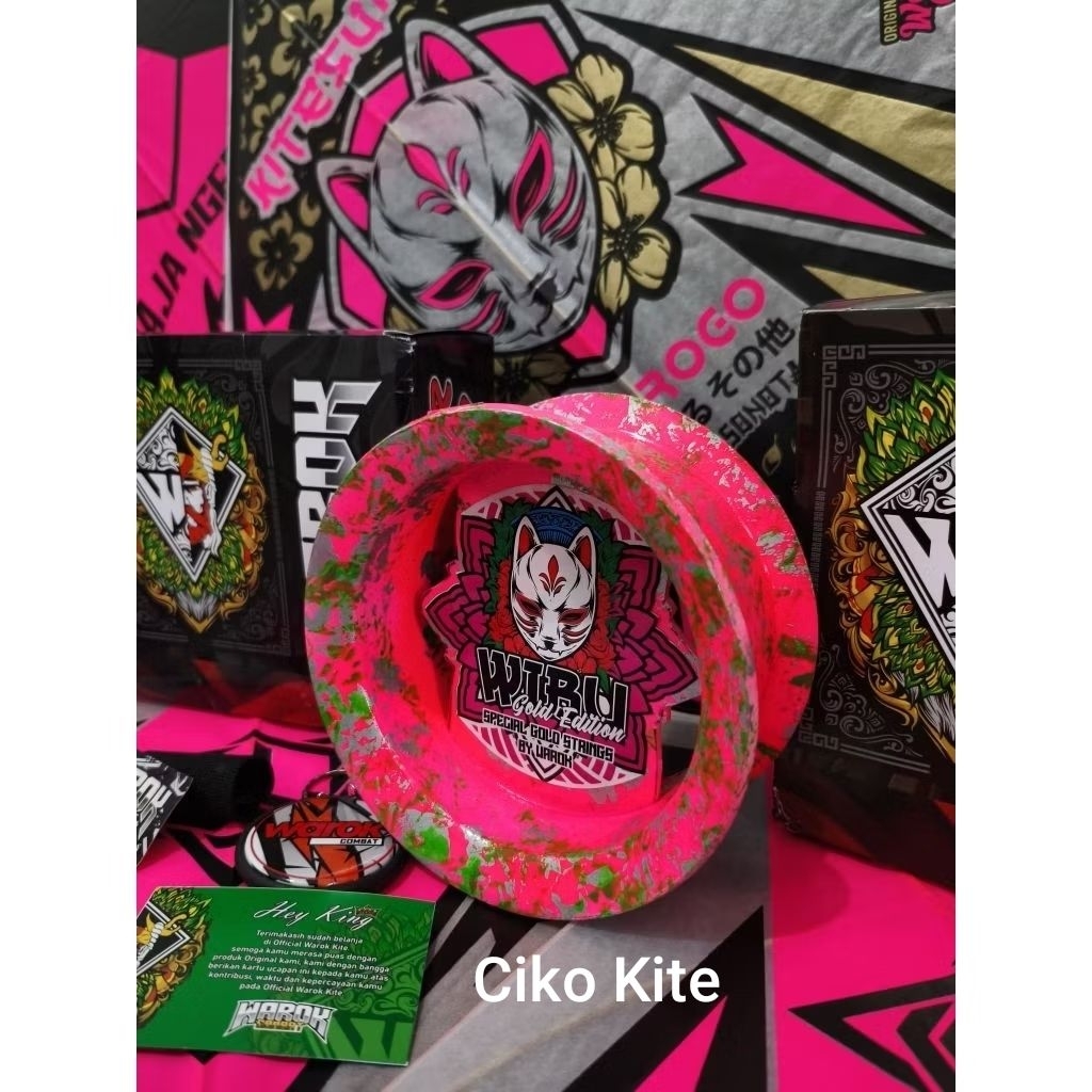 Bladu Layangan Warok Kite Motif Wibu Gold V2