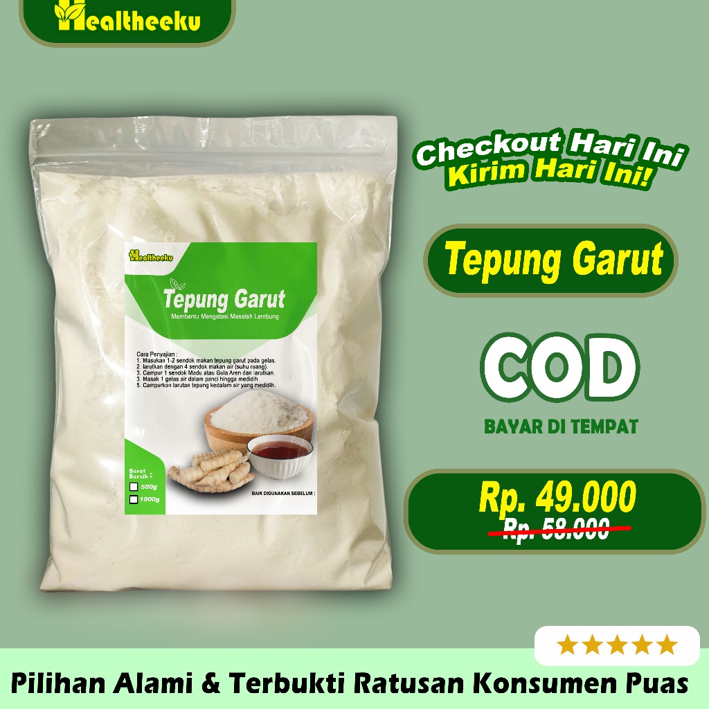 1kg TEPUNG GARUT ASAM LAMBUNG TEPUNG GARUT UNTUK ASAM LAMBUNG TEPUNG PATI GARUT UNTUK ASAM LAMBUNG