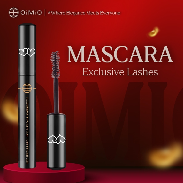 OiMiO Mascara Bulu Mata Tebal & Lentik - Tahan Lama Tidak Menggumpal Maskara Sehari-hari