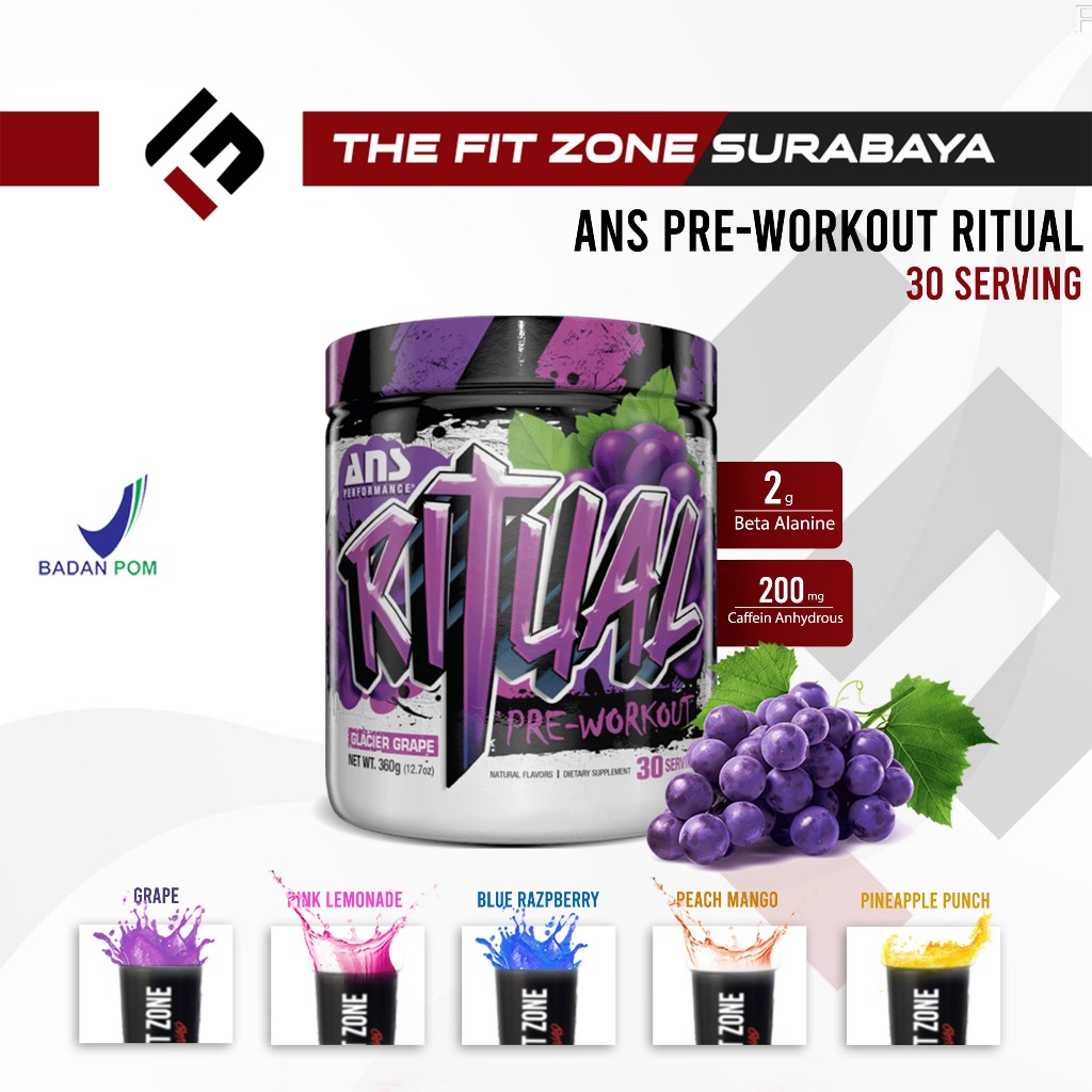 ANS PERFORMANCE Ritual Pre Workout 30 Servings Suplemen Fitness Preworkout