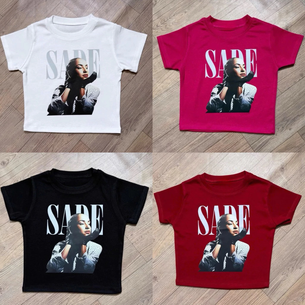 CROP TOP WANITA  SADE  BAHAN KNIT PREMIUM KAOS CROPTOP  SADE